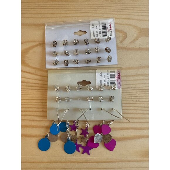 Claires Colorful Earring Sets Sensitive Solutions Multiple Styles - Picture 2 of 2